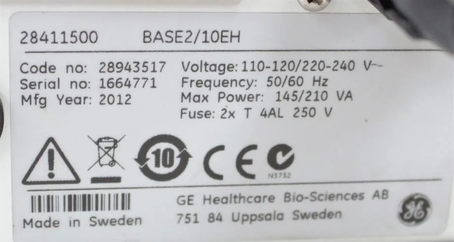 GE Healthcare Wave Bioreactor Base2/10EH 28943517