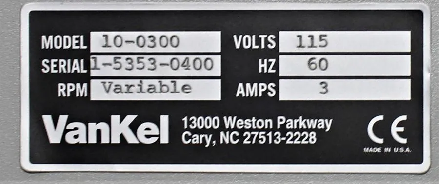 Vankel Varian VK 7010 Dissolution System