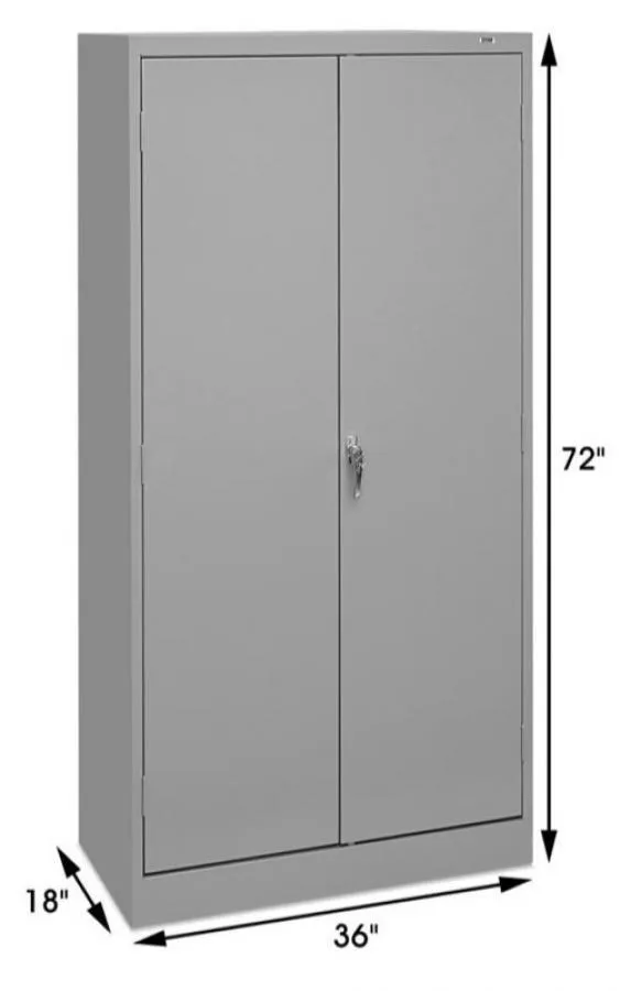 ULINE Industrial Cabinet -36 x 18 x 72, Assembled-Gray  (QTY 2)