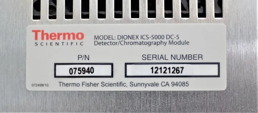 Thermo Scientific Dionex ICS-5000+ DC-5 Detector