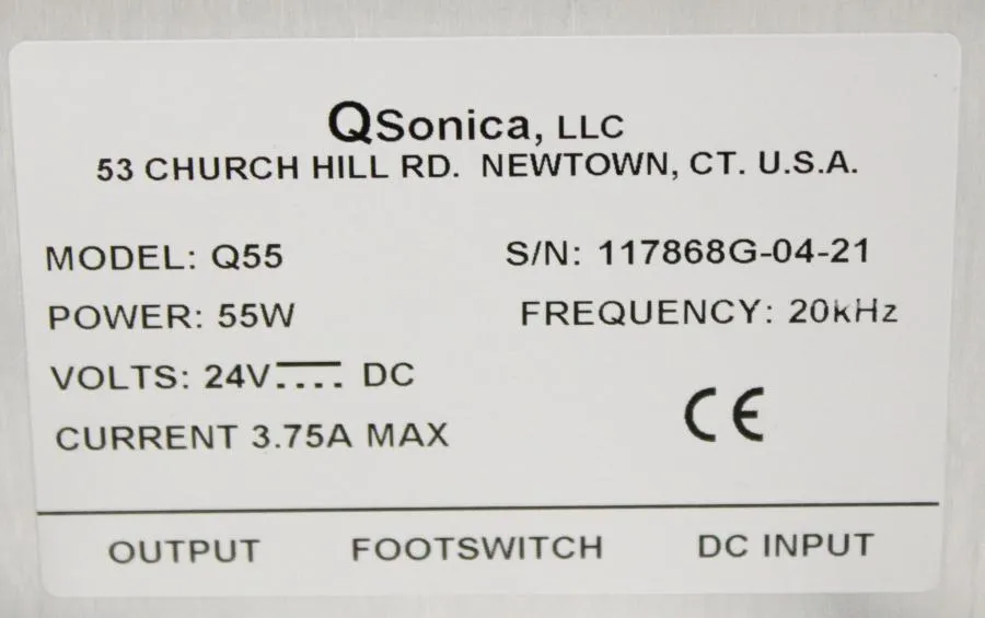 Qsonica Q55 Ultrasonic Homogenizer & Emulsifier w/ Sound Enclosure