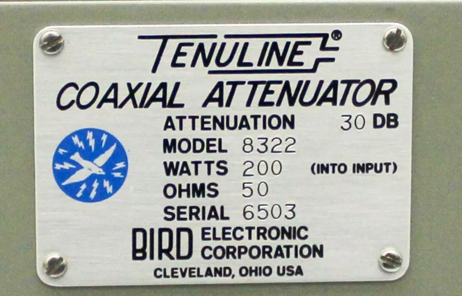 Brid Termaline Coaxial Attenuator Model: 8322