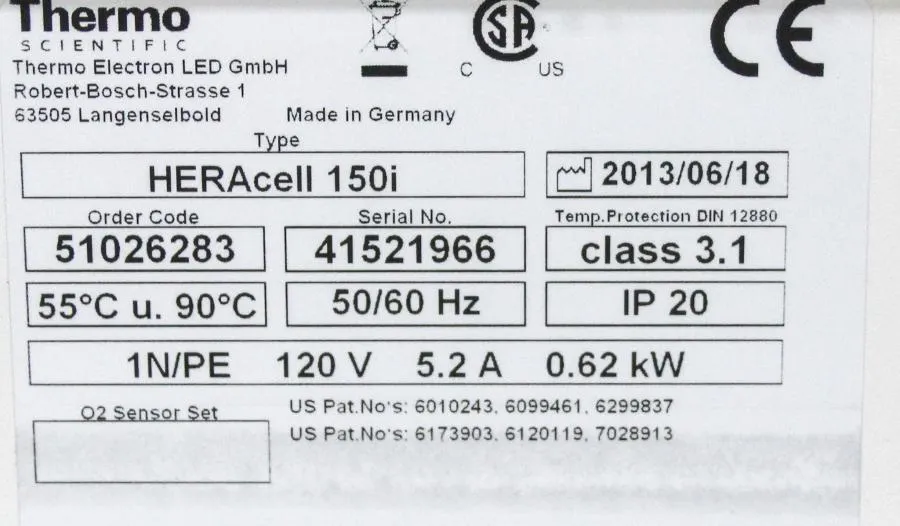 Thermo Scientific - HERAcell 150i CO2 Incubator 51026283