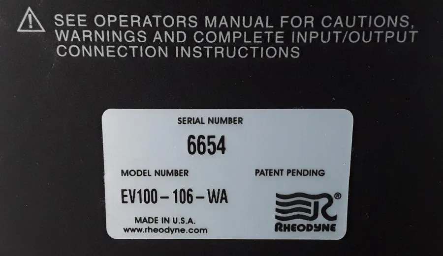 Waters Selector Valve EV100-106-WA