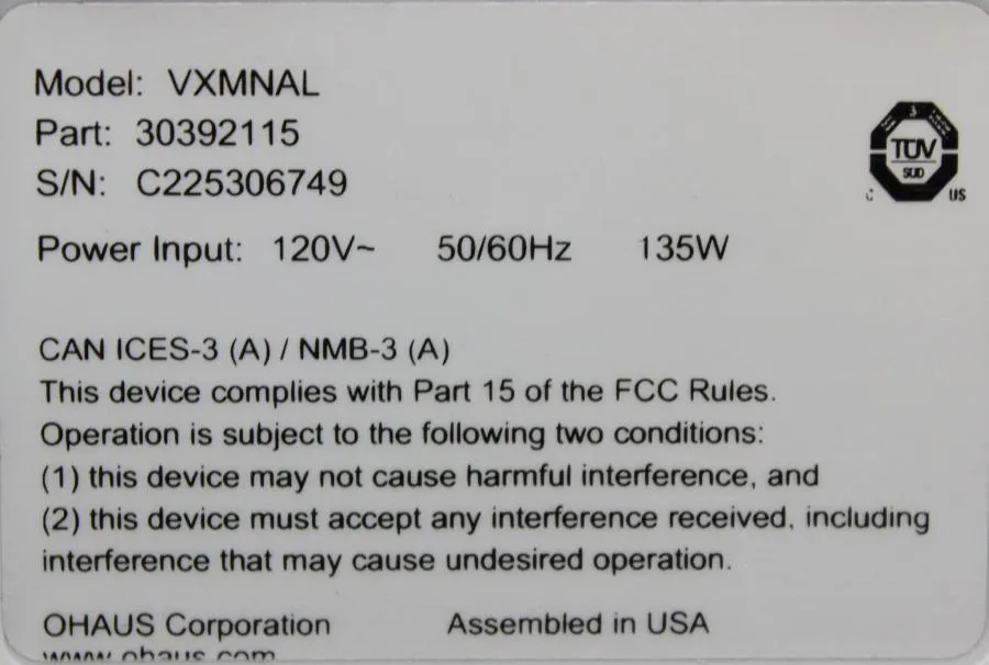 OHAUS VXMNAL Analog Mini Vortex Mixer 30392115