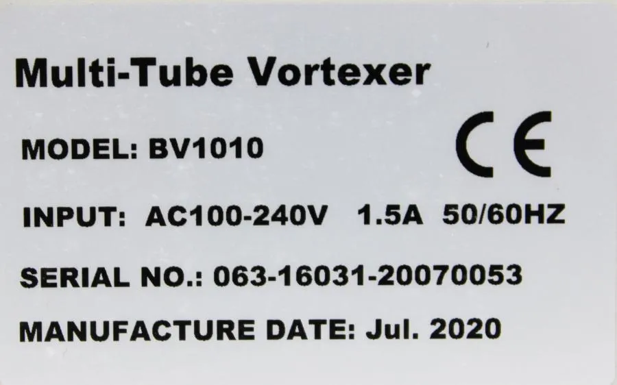 Benchmark BV1010 BenchMixer XL Multi-Tube Vortexer