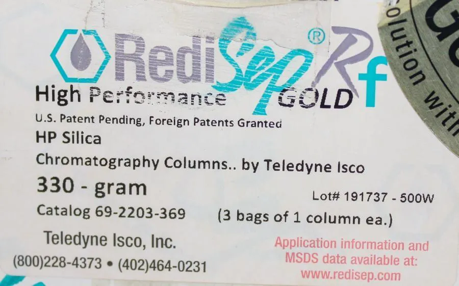 RediSep RF 330-gram Normal phase Silica Gel Disposable Flash Columns