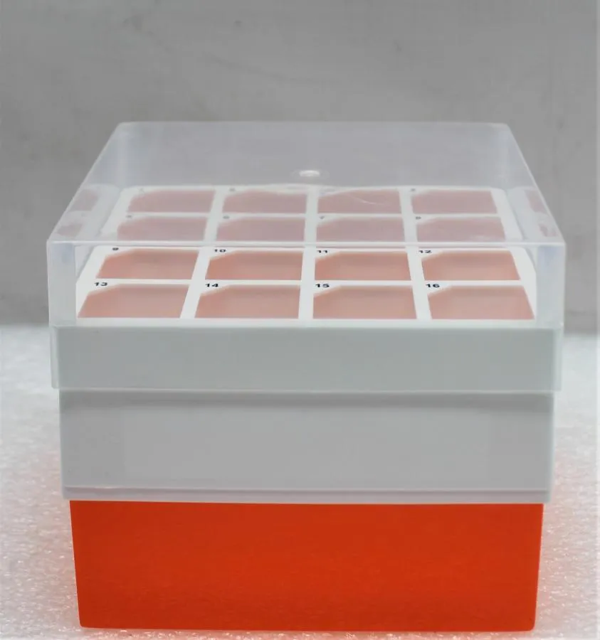 Argos Technologies R0050 Polar Safe 50mL Polypropylene Freezer Box Orange 2/Pack