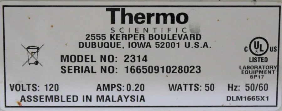 Thermo Scientific Benchtop Shaker 2314