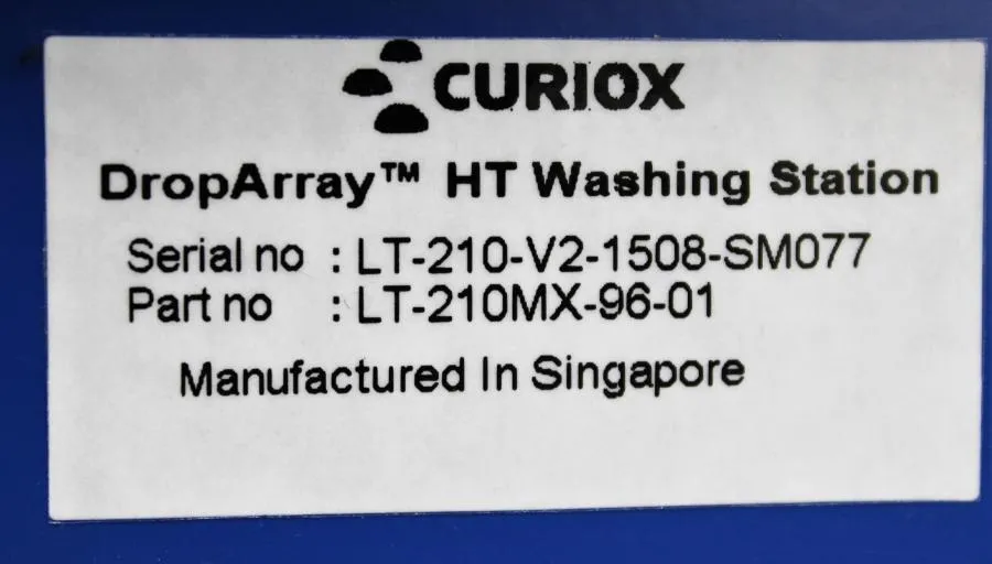 CURIOX DropArray HT washing Station CLEARANCE! As-Is