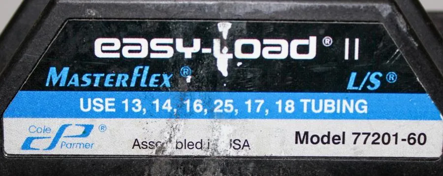 MasterFlex L/S Easy-Load II Pump Head for Precision Tubing model: 77201-60
