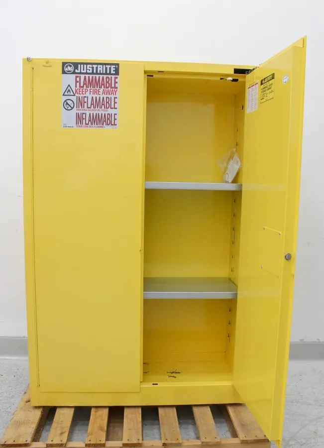 Justrite Yellow   45 G Flammable Liquid Storage Cabinet P/N: 894520S Special