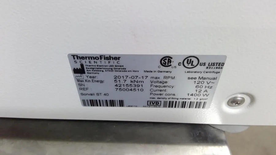 Thermo Scientific Sorvall ST 40