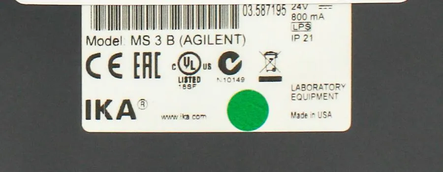 IKA MS3 (Agilent)  Shaker/Vortexer
